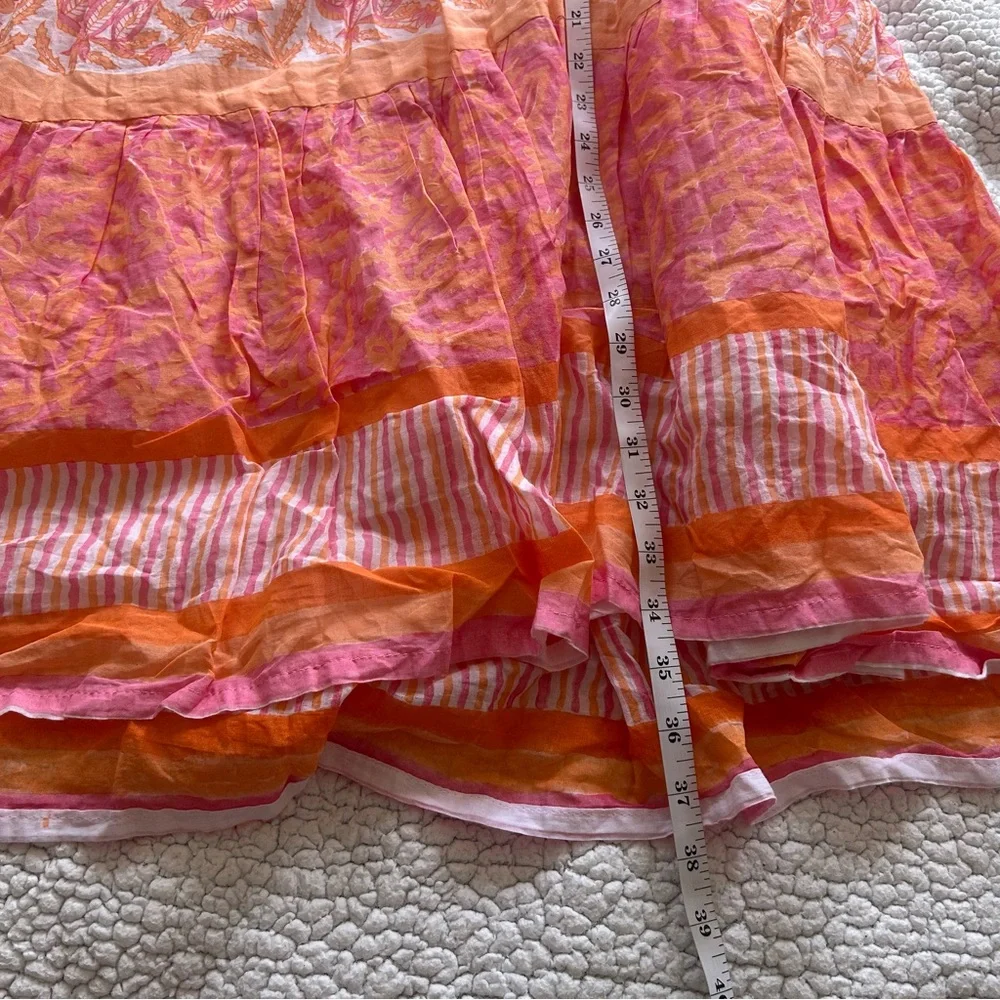 Bella Tu Sleeveless Pink and Orange Mini Dress - Picture 8 of 9